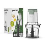 Imetec TritaMax, Hachoir Électrique, 4 Lames en Acier Inoxydable, Grand Récipient 600 ml, Accessoire de Fouet pour Sauces et Crème Fouettée, 2 Vitesses, 500 W