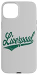 Coque pour iPhone 15 Plus Liverpool England Varsity SCRIPT Maillot de sport classique