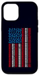 Coque pour iPhone 12/12 Pro Clavier électrique drapeau américain 4 juillet pour homme et femme