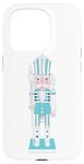 Coque pour iPhone 15 Pro Casse-noisette assortis vintage bleu Merry Christmas jouets