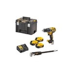 Tournevis Dewalt 18V DCD791P3A 70/27Nm 3x5.0Ah bl + embout angulaire