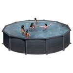 Pool Basic 132 Ø550 cm, Svart grafit Swim &amp; Fun