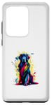 Coque pour Galaxy S20 Ultra Colorful Splash Art Flat-Coated Retriever Flatcoat