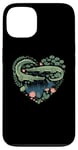 iPhone 13 Cute Alligator Heart Crocodile Gator for Kids Case