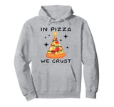 Funny Pizza on Earth Christmas Tree Merry Crust-mas Pizzamas Pullover Hoodie