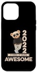 Coque pour iPhone 12 Pro Max 3ème anniversaire garçons filles 2022 original Awesome ours en peluche