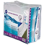 Gre MPROV1100 - Couverture de protection pour piscine ovale surélevée de 1 000 x 550 cm, blanche