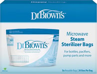 Dr. Brown’s Microwave Steam Steriliser Bags for Baby Bottles, Travel Steriliser,