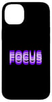 Coque pour iPhone 14 Plus Purple Focus Illusion d'optique graphique violet