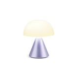 Lexon MINA Mini Lampe Champignon sans fil rechargeable, lampe LED à poser ou de chevet, à variateur d'intensité, jusqu'à 12h d'autonomie - Mauve