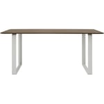 70/70 Table 85x170 cm, Solid Smoked Oak / Grey