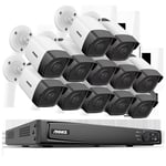 16CH 5MP POE NVR Kit Security Camera System Two Way Audio H.265+ IP Camera 8MP 4