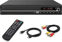 DVD Player for Tv,Region Free HDMI DVD Player for Smart TV Support 1080P Full HD