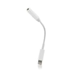 Adaptateur pour embout Lightning vers prise Jack 3,5mm Blanc