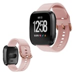 Fitbit Versa klockarmband i silikon - Rosa