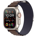 MRAIN-H Breveté Alpine Loop Compatible avec Bracelet Apple Watch Ultra 2 1 49mm 46mm 45mm 44mm 42mm 41mm 40mm 38mm Femme Homme, Bracelet sport en nylon iWatch Series SE 10/9/8/7/6/5/4/3/2/1