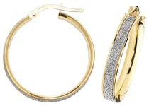 James Moore TH ER1023-20 9ct Yellow Gold 20mm Hoop Earrings Jewellery