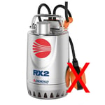 Pompe vide cave de relevage Pedrollo rx 5 Triphasé Inox grand débit 1,3Hp évacuation sans flotteur vidage