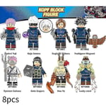 8-pack Jujutsu Kaisen Byggklossar Minifigurer Yuji Satoru Nobara Samlarobjekt Sammansatta Leksaker Barn Fans Present