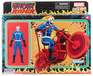 Marvel Legends - Vintage Retro série - Figurine avec véhicule Ghost Rider (10 cm