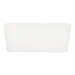 EGLO Spot encastrable LED Rapita, lampe de plafond encastré, plafonnier à encastrer carré, luminaire en aluminium et plastique blanc, blanc chaud, 21,5 x 21,5 cm