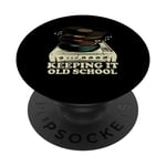 Vinyl Record Player retro Vinyl Records Music Lover quote PopSockets Swappable PopGrip