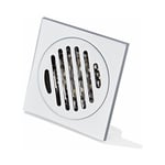 Ensoleille - Grille Douche Anti Cheveux Siphon De Sol en Acier Inoxydable Épais Drain De Carré 100 100mm