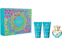 Versace Set Versace Dylan Turquoise Pour Femme Edt Spray 50Ml + Shower Gel 50Ml + Body Lotion 50Ml