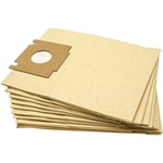 10x Sacs compatible avec Moulinex Alto ceh 1, Alto ceh 152, Alto ceh 2 aspirateur - papier, 23cm x 18cm couleur sable - Vhbw