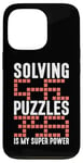 Coque pour iPhone 13 Pro Résoudre Des Énigmes Est Mon Super Pouvoir Jeu Puzzler