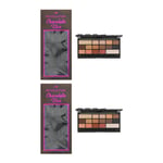 Revolution Womens I love Chocolate Vice Eyeshadow Palette x 2 - NA - One Size