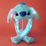 Plysch Kanin Öron Mössa Kan Flytta Intressant Söta Mjuka Plysch Kanin Mössa Gåvor För Flickor[HK] Luminous Stitch Hat