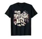 Murder Shows & Comfy Clothes Skeleton Design for Moms T-Shirt