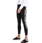 New Puma Modern Sports Fold Up Leggings Womens Tights Size S RRP Black/White