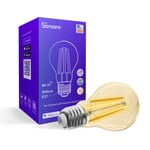 SONOFF Smart WiFi LED Filament Bulb, E27 Warm/Cool White 2200K-6500K 806Lm 7W(60W equiv.), Vintage Dimmable Alexa Bulb Works with Alexa, Google Home, APP Remote Control, Group Control, No Hub Required