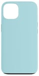 Coque pour iPhone 13 Couleur bleu poudré simple