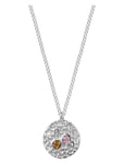 Ridge Crystal Necklace Silver Bud To Rose