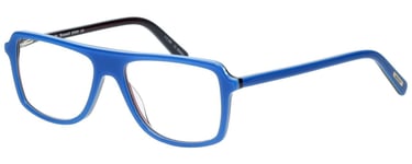 Eyebobs Buzzed 2293-10 Unisex Square Designer Reading Glasses in Blue Black 52mm