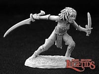 1 x LODONI FEMALE ROGUE - DHL REAPER miniature rpg d&d 3assassin dueliste 266