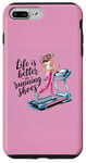 Coque pour iPhone 7 Plus/8 Plus Life is Better in Running Shoes Gym Workout Tapis de course