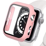 Protecteur Écran en Verre Trempé et PC Coque Compatible avec Apple Watch Serie 3 42mm, [Couverture Complète] Coque de Protection Ultra-Fine et Mate pour iWatch 42mm