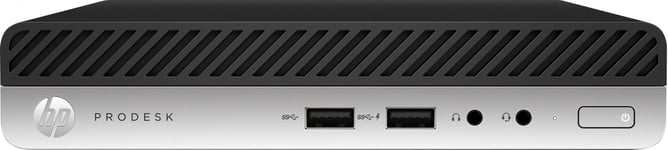 HP ProDesk 400 G4 DDR3L-SDRAM i3-8100T mini PC 8th gen Intel® Core™ i3 4 GB 500 GB HDD Windows 10 Pro Black, Silver