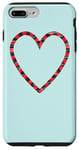 Coque pour iPhone 7 Plus/8 Plus Contour de cœur pour la Saint-Valentin - Graphique rétro amour Saint-Valentin