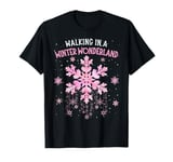 Walking In A Winter Wonderland Tie Dye Snowflake Christmas T-Shirt