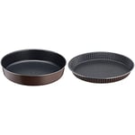 Tefal Perfectbake Moule A Manqué 26cm Aluminium 100% Recyclé J5549702 & Perfectbake Moule A Tarte 24cm Aluminium 100% Recyclé J5548202