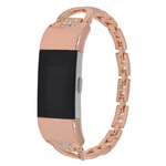 Crystal Armband Garmin Fitbit Charge 5 Rose Guld