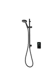 Triton ENVI® | Thermostatic Electric Shower | 10.5 kW | Inline Wall Fed Shower Kit | Smart Shower | Digital Shower | with Showerhead & Anti Twist Hose | Black | Electric Shower Set