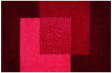 Spirella, Tapis, Accessoire Crossover 70 x 120 cm-Confort et Élégance pour Votre Salle de Bain, Design Moderne, Absorbant et Antidérapant, Couleur Rouge, Résine Acrylique, 70_x_120 cm