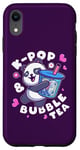 Coque pour iPhone XR Panda, K-Pop & Bubble Tea, Musique coréenne, Mignon et