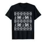 Wales Ugly Christmas Jumper Welsh Dragon Xmas Costume T-Shirt